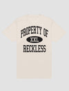 Young and Reckless Mens - Tops - Graphic Tee Property Tee - Natural