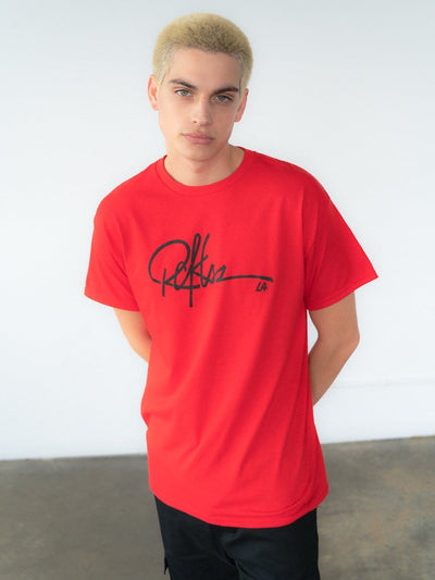 Young and Reckless Mens - Tops - Graphic Tee Signature Tee - Red
