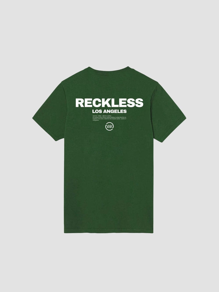 Young and Reckless Mens - Tops - Graphic Tee Standard Issue Tee - Forest Green