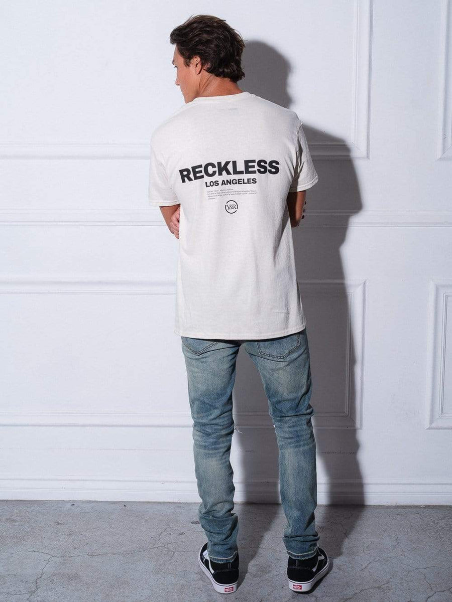 Young and Reckless Mens - Tops - Graphic Tee Standard Issue Tee - Natural