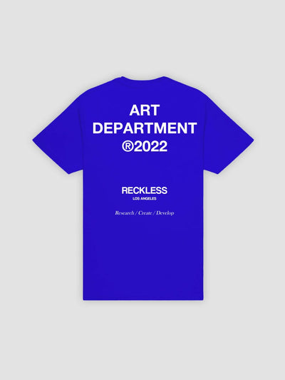 Young and Reckless Mens - Tops - Graphic Tees Art Department Tee - Royal Blue