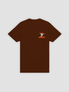 Young and Reckless Mens - Tops - Graphic Tees Cracked Tee - Brown