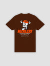 Young and Reckless Mens - Tops - Graphic Tees Cracked Tee - Brown