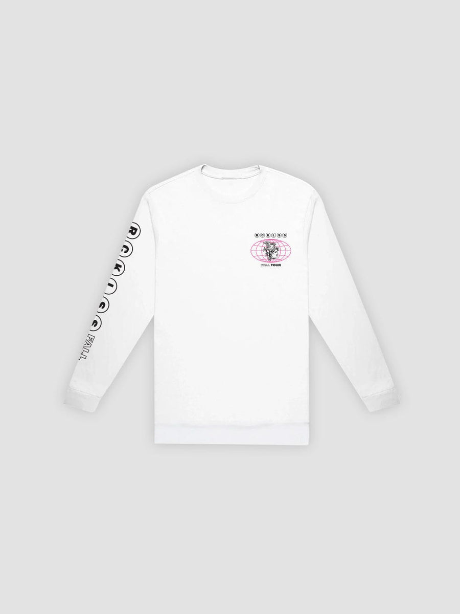 Young and Reckless Mens - Tops - Graphic Tees Expedition Long Sleeve - White