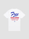 Young and Reckless Mens - Tops - Graphic Tees Free Your Mind Tee - White