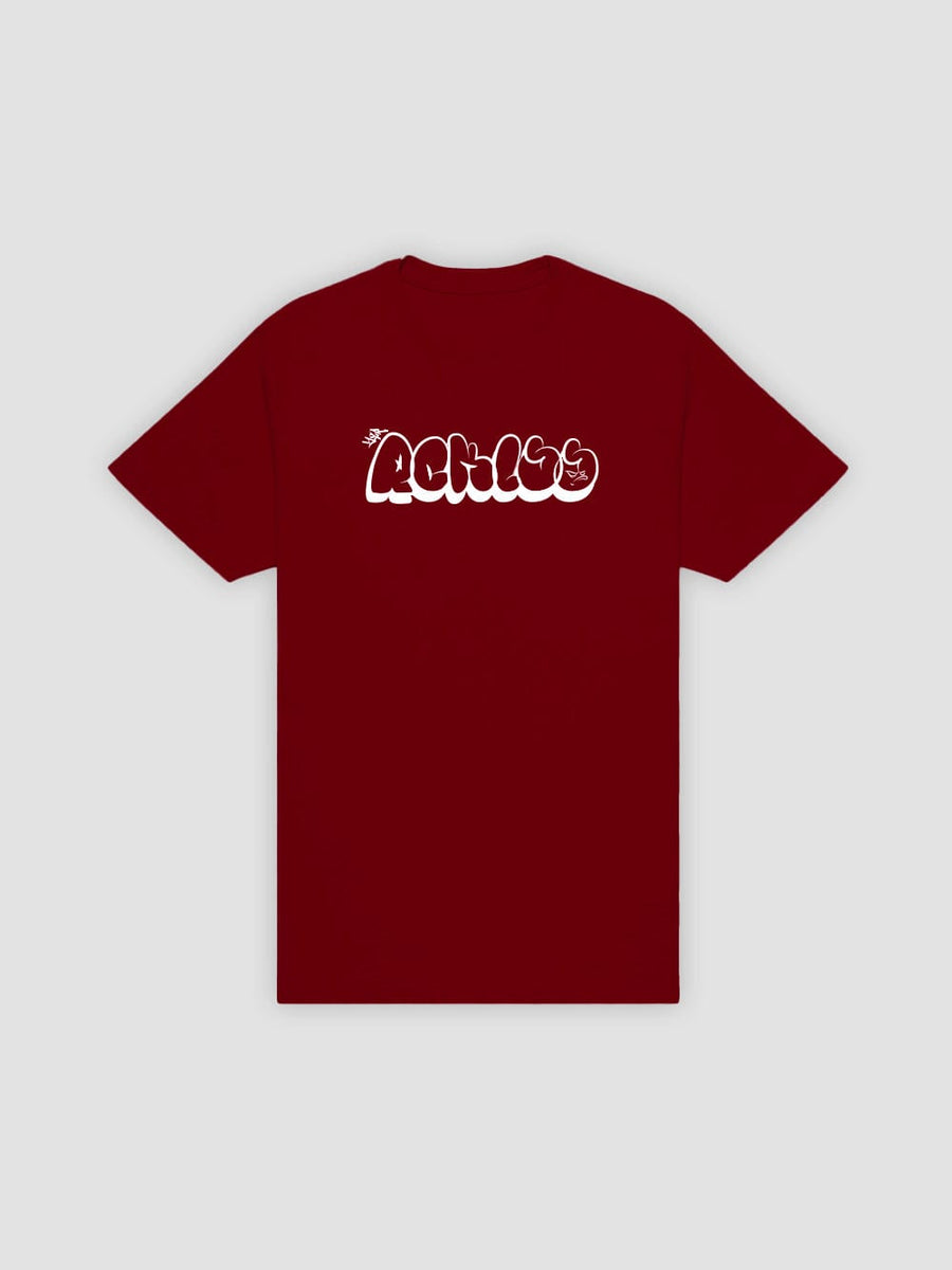 Young and Reckless Mens - Tops - Graphic Tees Tagger Tee - Burgundy