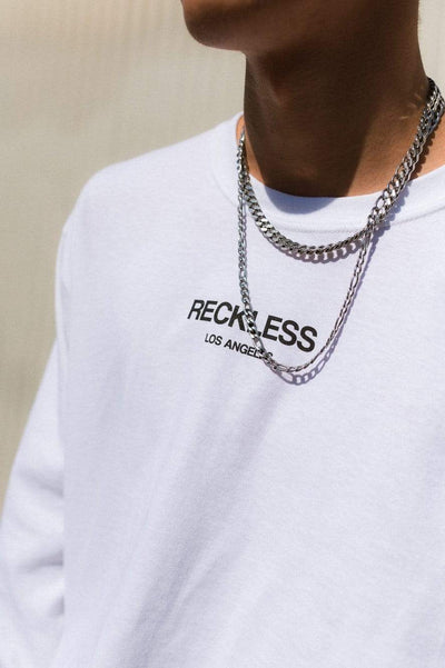 Young and Reckless Mens - Tops - Long Sleeve Head2Head Long Sleeve Tee - White