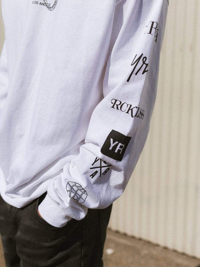 Young and Reckless Mens - Tops - Long Sleeve Head2Head Long Sleeve Tee - White