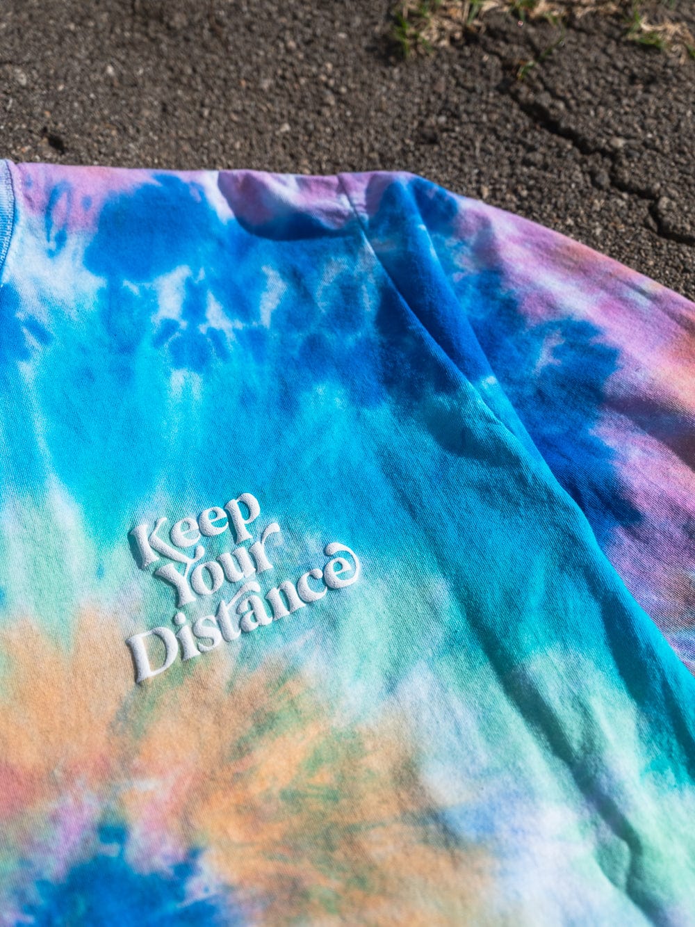 Young and Reckless Mens - Tops - Long Sleeve Keep Your Distance Long Sleeve - Tie Dye