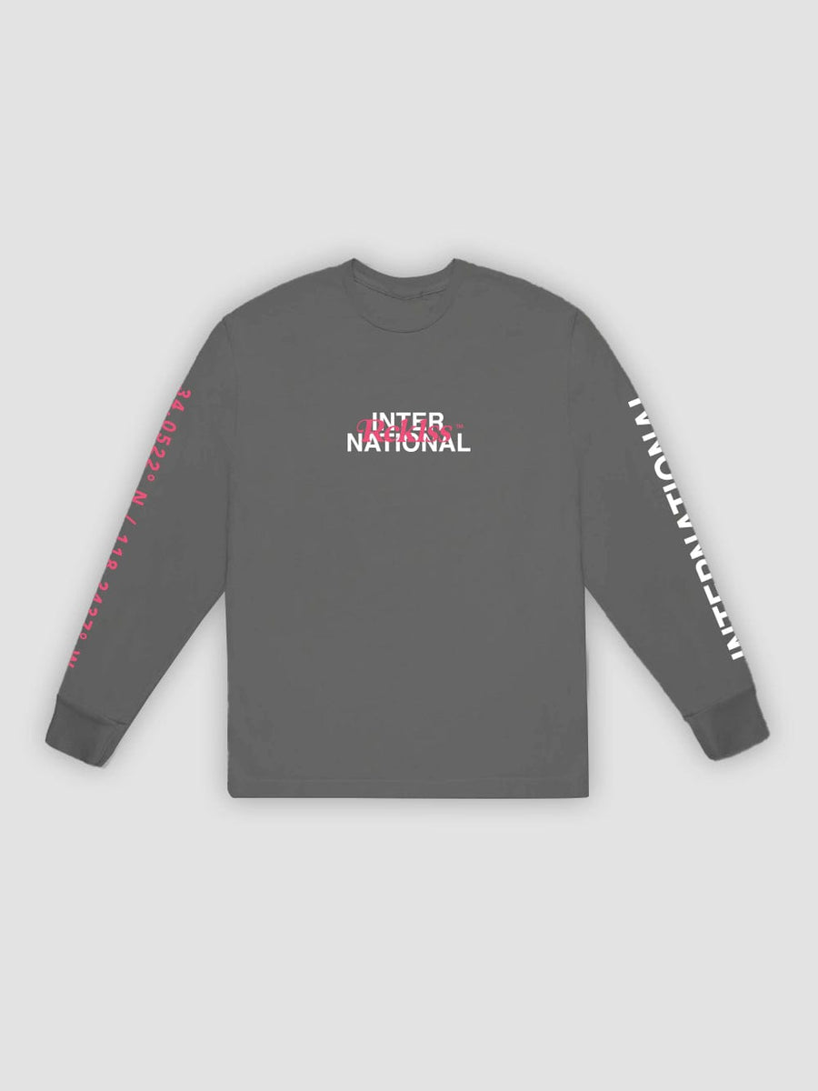 Overlay Long Sleeve - Charcoal