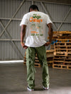 Young and Reckless Mens - WeedHumor Reckless X Weedhumor: Jazz Cabbage Tee - White