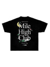 Young and Reckless Mens - WeedHumor Reckless X Weedhumor: Mile High Club Tee - Black