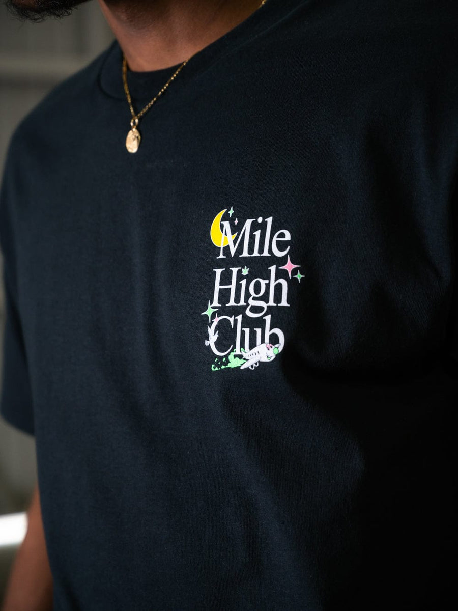 Reckless X Weedhumor: Mile High Club Tee - Black