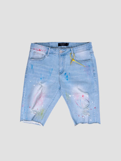 Young and Reckless Reckless - Karter Finn Denim Shorts - Light Indigo