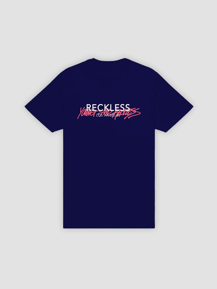 Young & Reckless Handstyle Tee - Navy