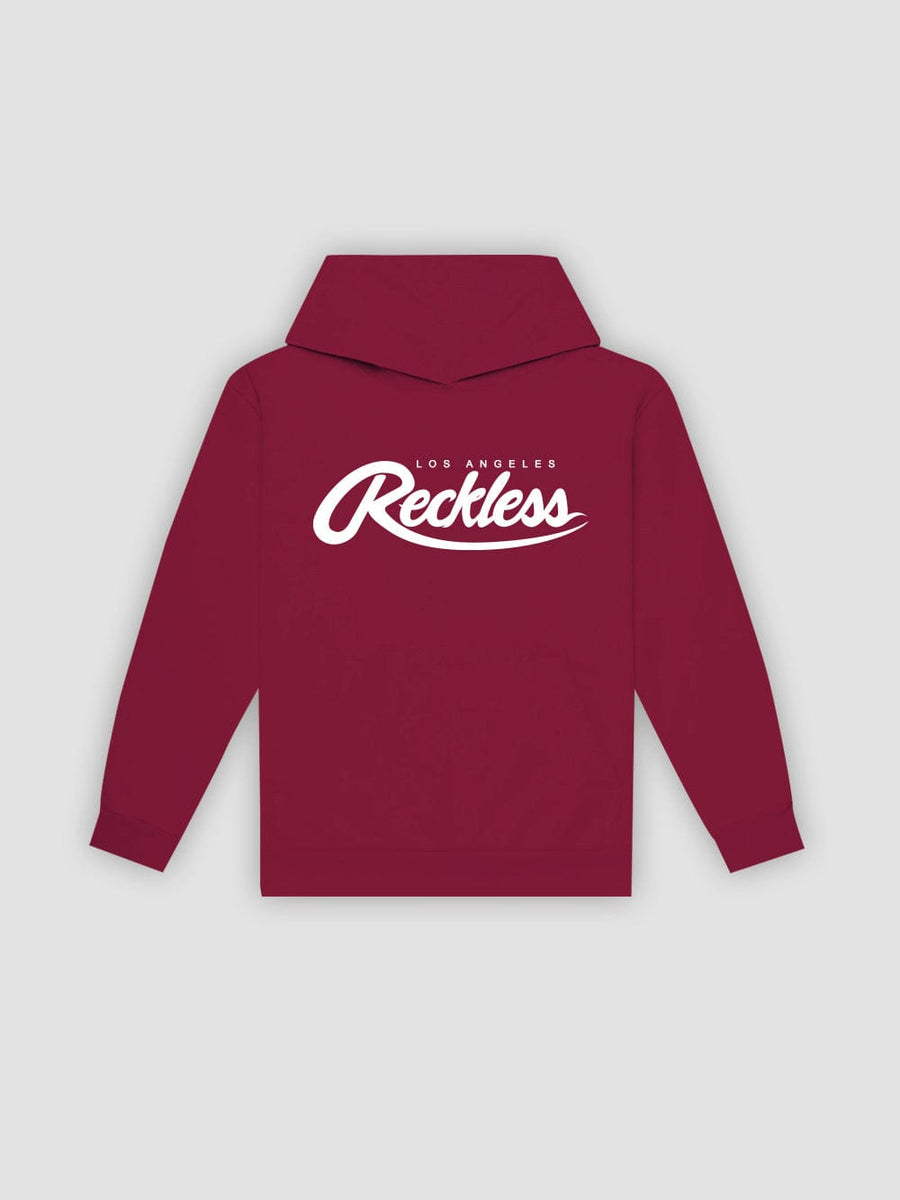 Young & Reckless Mens - Fleece - Hoodies Big R Script Hoodie - Maroon