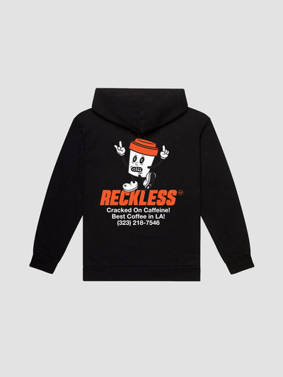 Young & Reckless Mens - Fleece - Hoodies Cracked Hoodie - Black