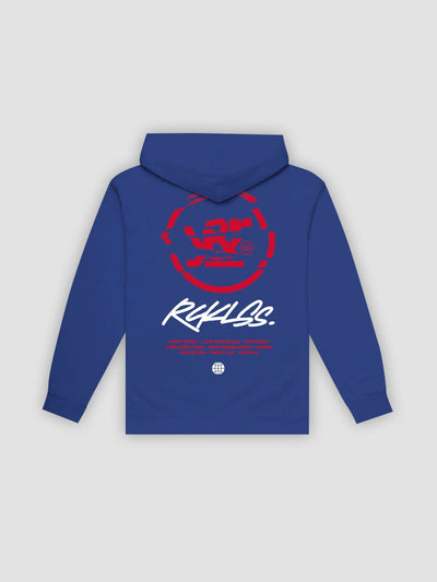 Young & Reckless Mens - Fleece - Hoodies Deface Hoodie - Royal Blue
