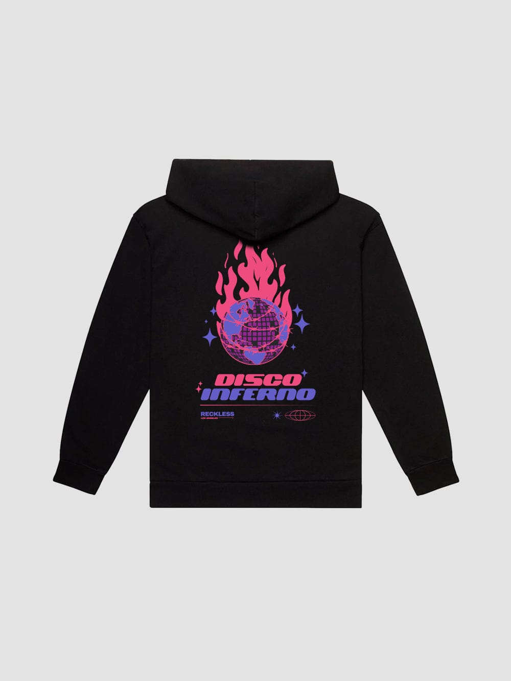 Young & Reckless Mens - Fleece - Hoodies Disco Inferno Hoodie - Black