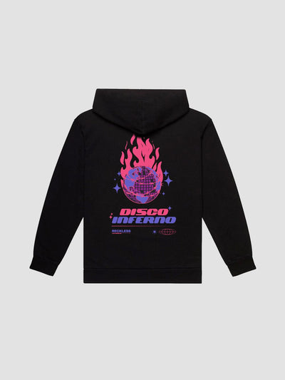 Young & Reckless Mens - Fleece - Hoodies Disco Inferno Hoodie - Black