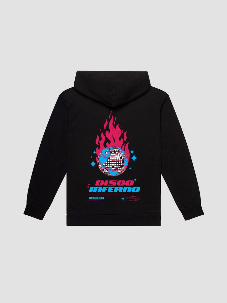 Young & Reckless Mens - Fleece - Hoodies Disco Inferno Hoodie - Black