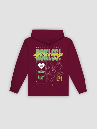 Young & Reckless Mens - Fleece - Hoodies Eternal Affair Hoodie - Maroon