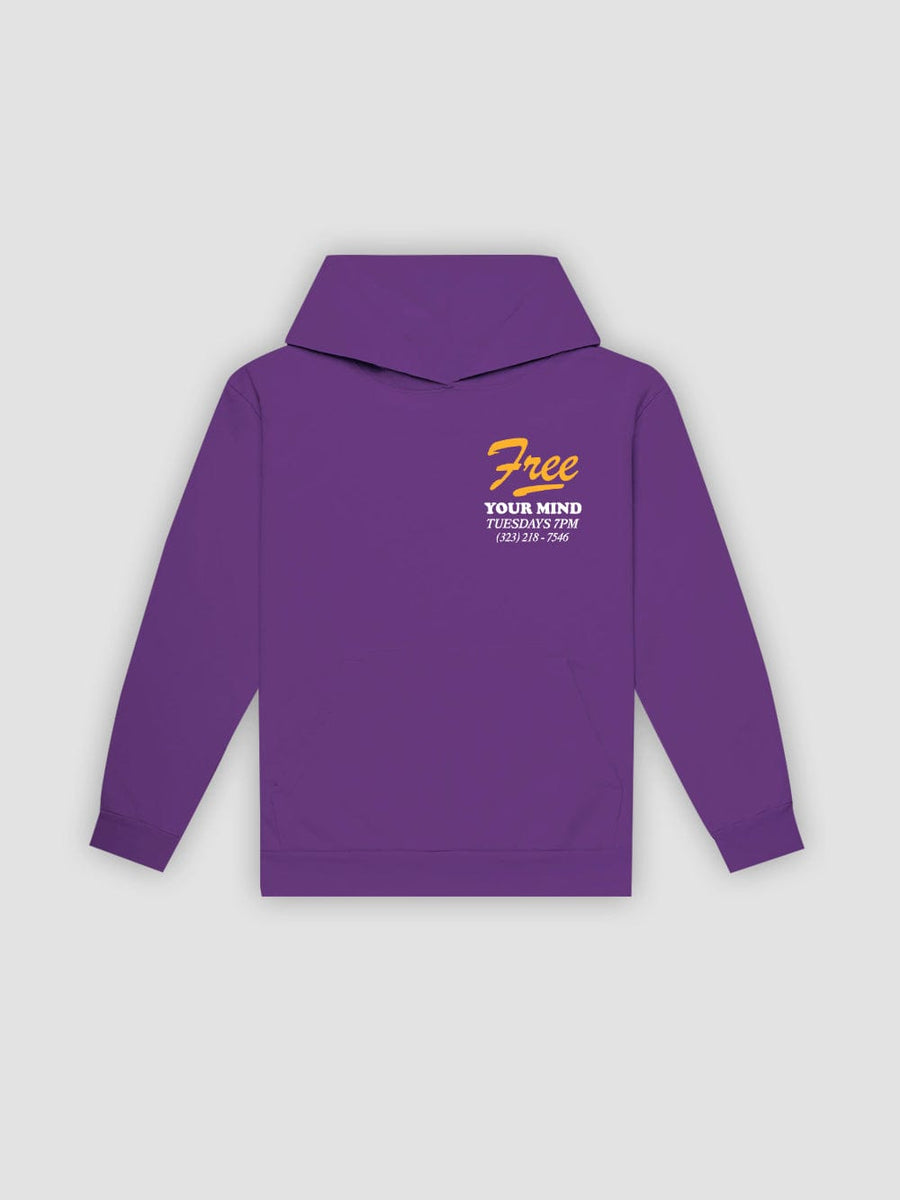 Young & Reckless Mens - Fleece - Hoodies Free Your Mind Hoodie - Purple