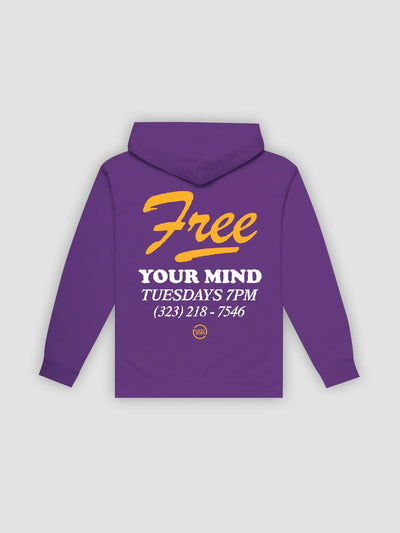 Young & Reckless Mens - Fleece - Hoodies Free Your Mind Hoodie - Purple