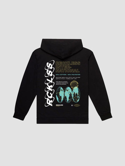Young & Reckless Mens - Fleece - Hoodies Global Hoodie - Black