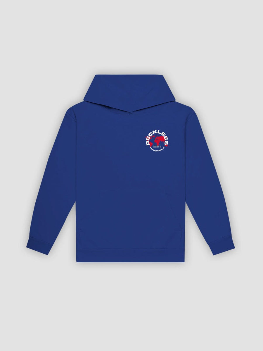 Young & Reckless Mens - Fleece - Hoodies Globe Hoodie - Royal Blue