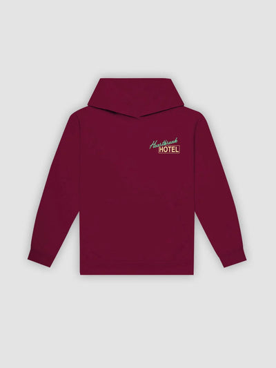 Young & Reckless Mens - Fleece - Hoodies Heartbreak Hotel Hoodie - Maroon