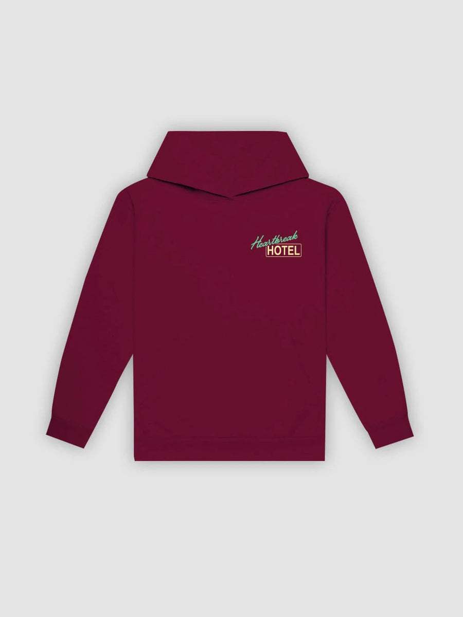 Young & Reckless Mens - Fleece - Hoodies Heartbreak Hotel Hoodie - Maroon