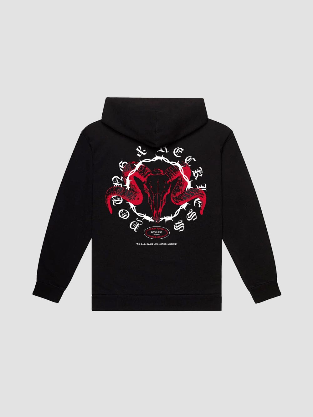 Young & Reckless Mens - Fleece - Hoodies Inner Demons Hoodie - Black