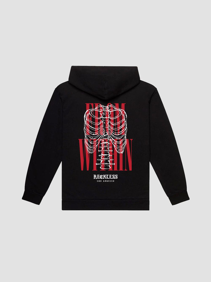 Young & Reckless Mens - Fleece - Hoodies Internal Hoodie - Black