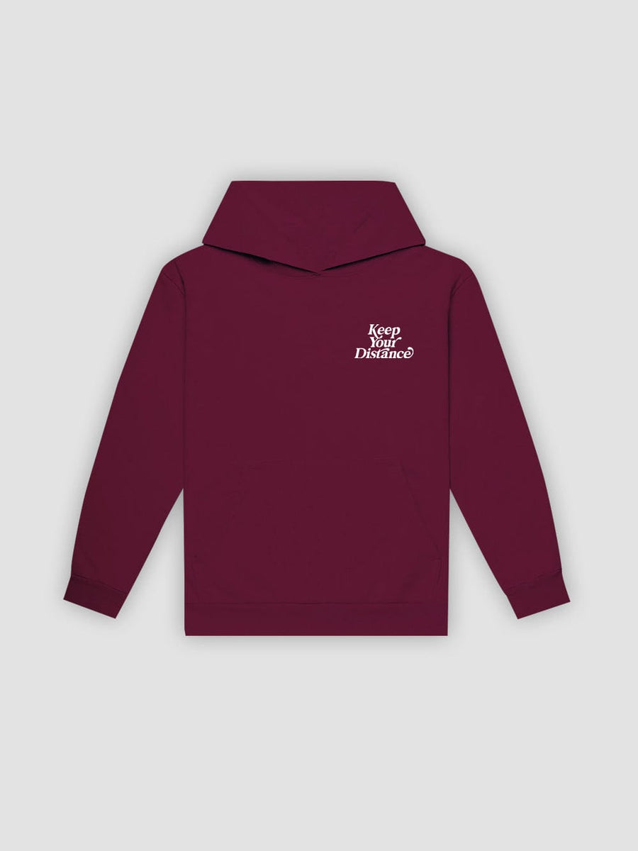 Young & Reckless Mens - Fleece - Hoodies Keep Your Distance Hoodie - Maroon