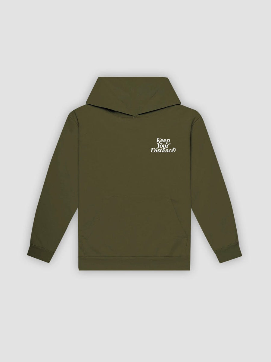 Keep Your Distance Hoodie - Military Green