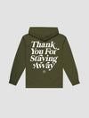 Young & Reckless Mens - Fleece - Hoodies Keep Your Distance Hoodie - Military Green