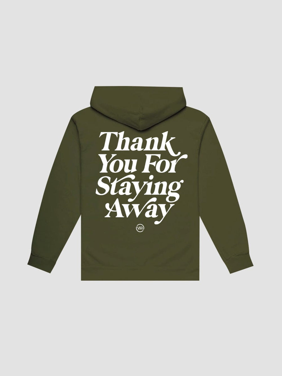 Young & Reckless Mens - Fleece - Hoodies Keep Your Distance Hoodie - Military Green