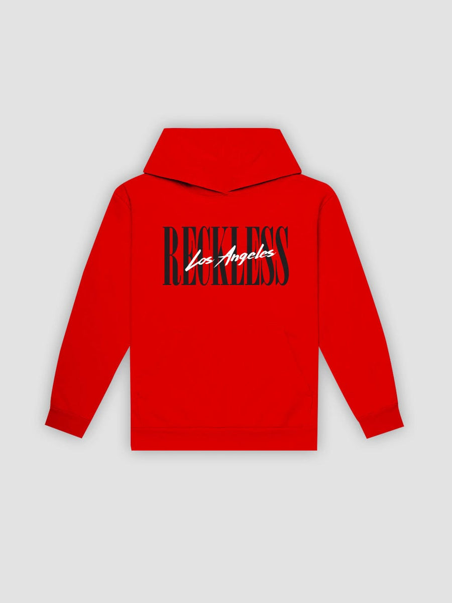 Young & Reckless Mens - Fleece - Hoodies LA Vintage Hoodie - Red