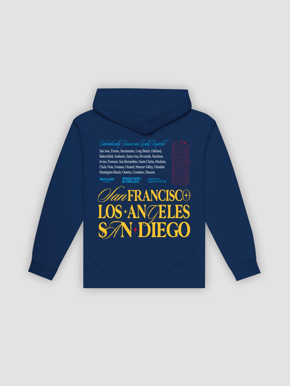Young & Reckless Mens - Fleece - Hoodies Locals Hoodie - Navy