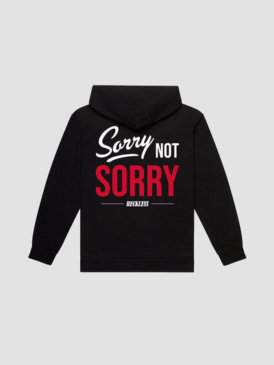 Young & Reckless Mens - Fleece - Hoodies Not Sorry Hoodie - Black