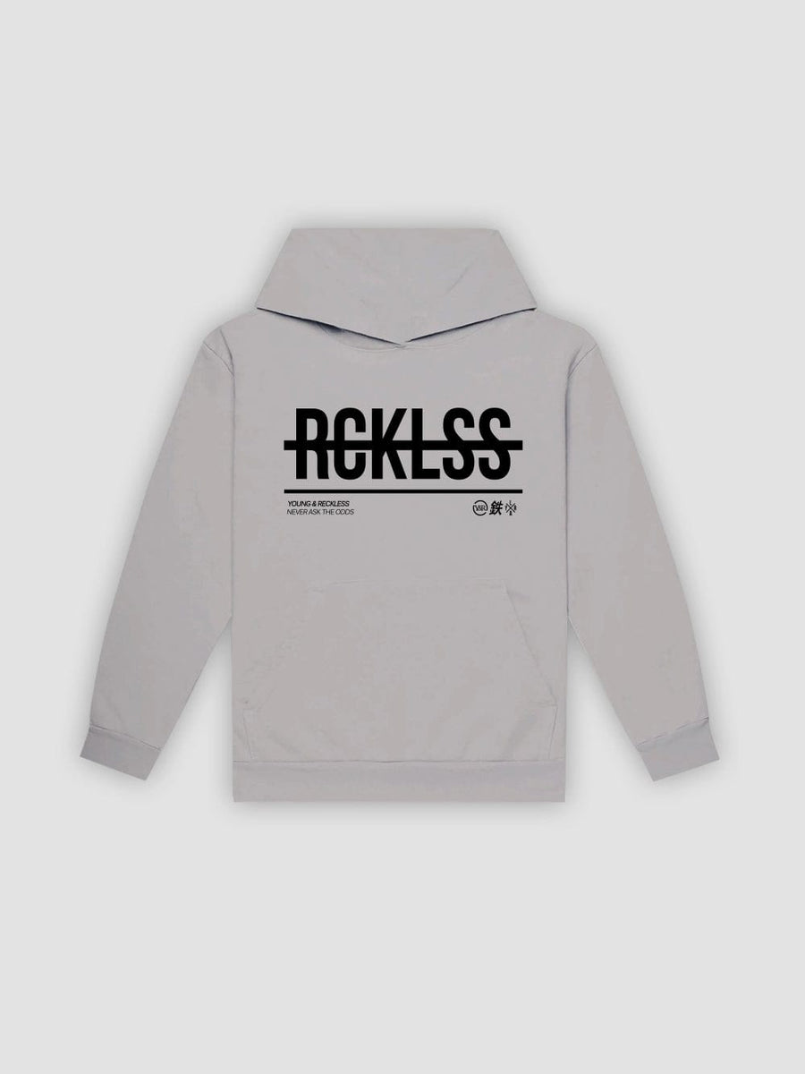 Young & Reckless Mens - Fleece - Hoodies Strike Thru Hoodie - Carbon Grey