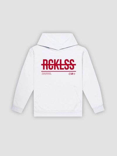 Young & Reckless Mens - Fleece - Hoodies Strike Thru Hoodie - White