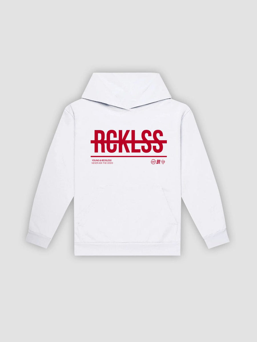 Young & Reckless Mens - Fleece - Hoodies Strike Thru Hoodie - White