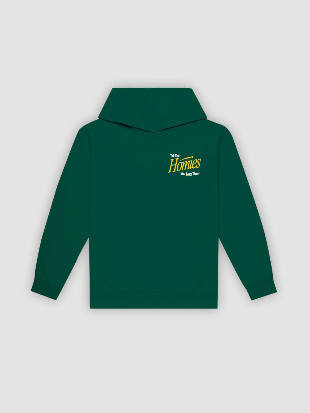 Young & Reckless Mens - Fleece - Hoodies Tell The Homies Hoodie - Forest Green