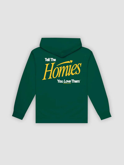 Young & Reckless Mens - Fleece - Hoodies Tell The Homies Hoodie - Forest Green