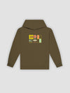 Young & Reckless Mens - Fleece - Hoodies Vibrations Hoodie - Military Green