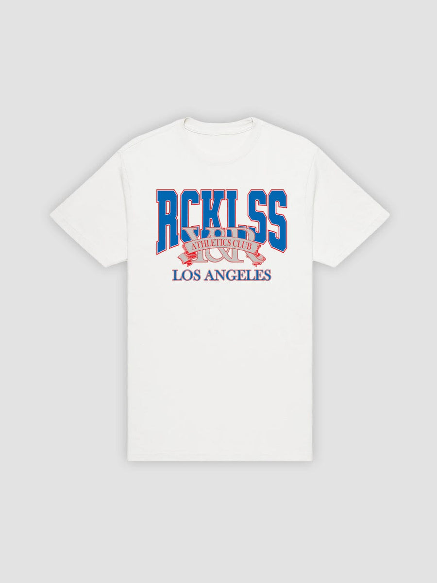 Young & Reckless Mens - Tops - Graphic Tee Banner Tee - White