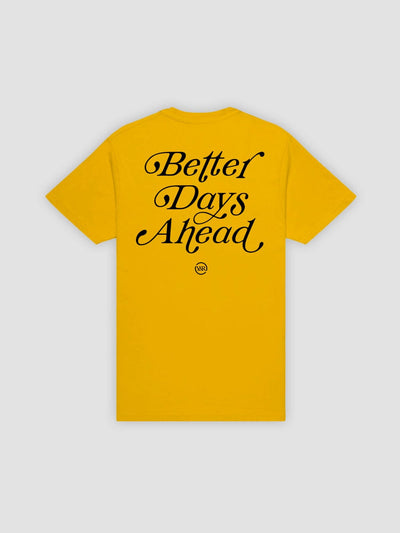 Young & Reckless Mens - Tops - Graphic Tee Better Days Ahead Tee - Gold