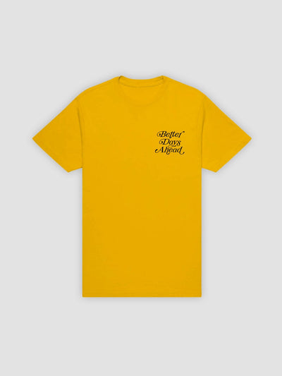 Young & Reckless Mens - Tops - Graphic Tee Better Days Ahead Tee - Gold
